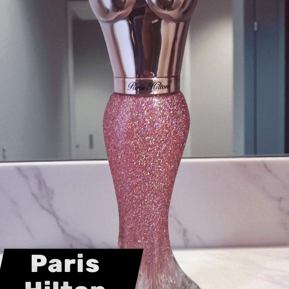 Paris Hilton Other - Paris Hilton Pink Glitter Perfume Bottle